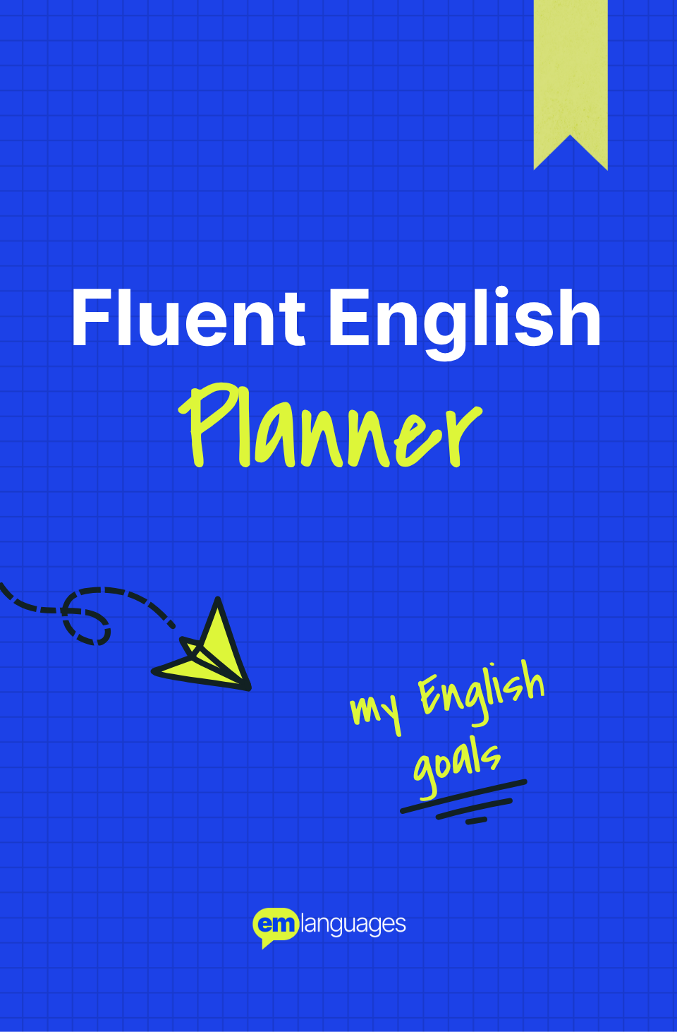 Portadas azul y negra del Fluent English Planner